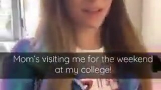 mom visits me to college