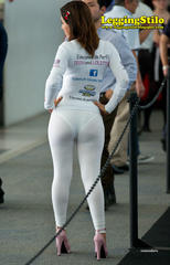 Cameltoe White Tight Pants Promo Girls Seethrough